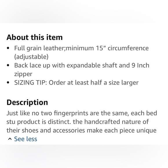 Bed Stu Women’s Distressed Leather Back Lace Tall Carmel Lux Boots- 8.5 - Picture 6 of 11